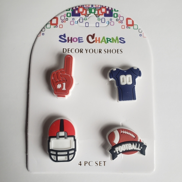 NEW Lot of 4 Piece Sports Shoe Charms - Picture 1 of 2